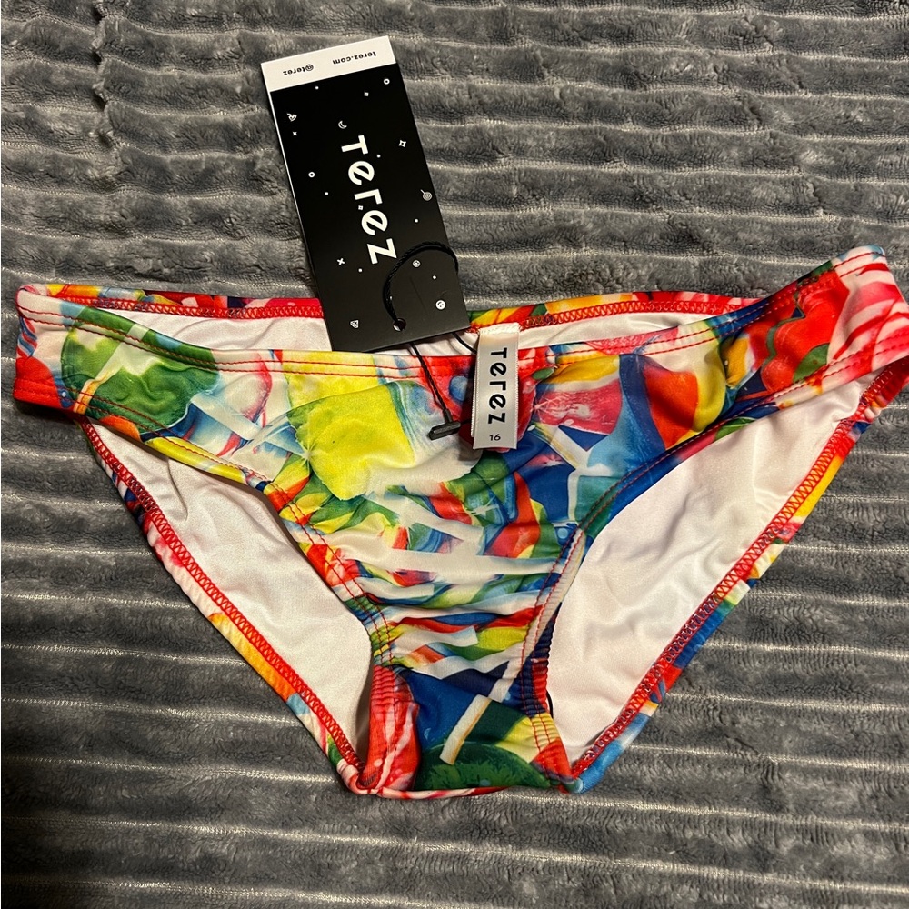 TEREZ NWT girls size 16 bikini bottom.